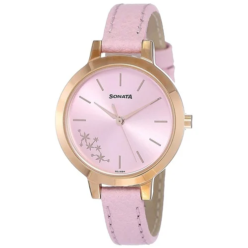 Gaudy Sonata Blush It Up Analog Rose Gold Dial Womens Watch