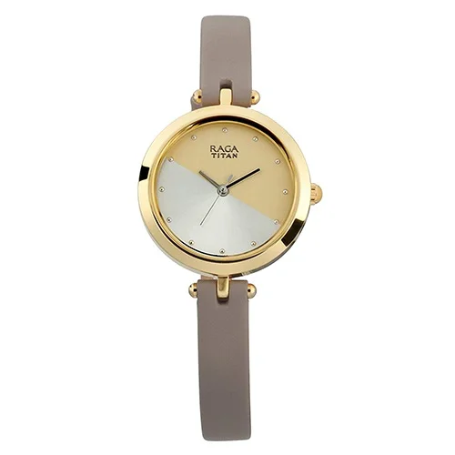 Lavish Titan Raga Viva Champagne Dial Watch for Women